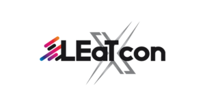 LEaT con X Logo Schwarz