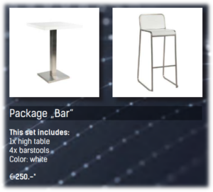 Möbelflyer LEaT con 22 Möbelsets, Furniture Package "Bar"