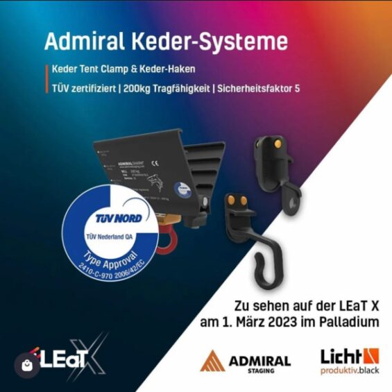 Licht produktiv.black auf der LEaT X 2023