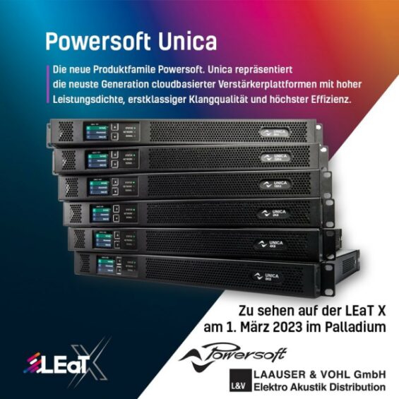 Powersoft auf der LEaT X 2023