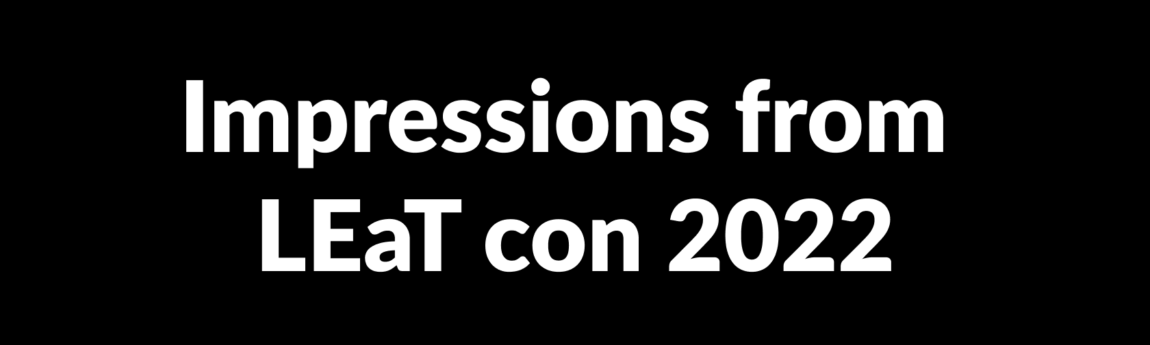 LEaT con 2022 Impressions