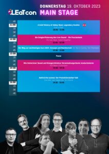 LEaT con-Programm 19. Oktober Main Stage