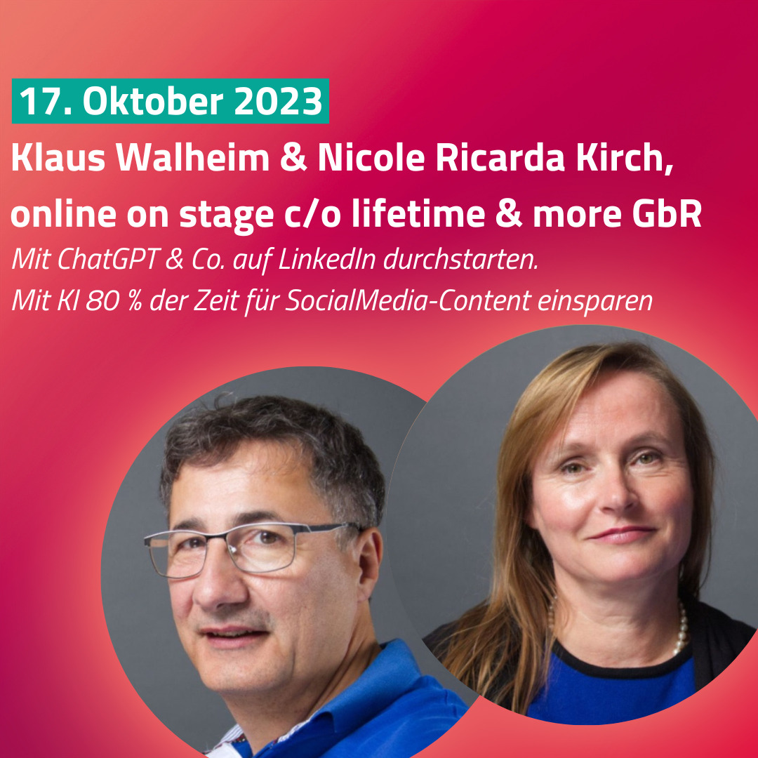 Klaus Walheim und Nicole Ricarda Kirch