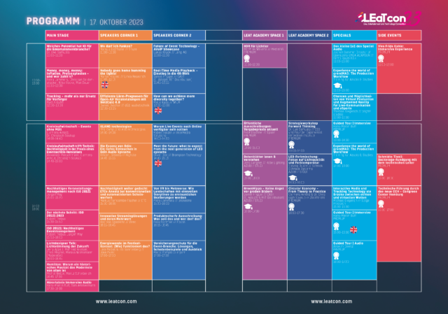 LEaTcon23: Programmübersicht für den 17.10.23