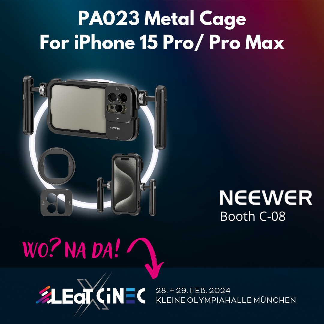 Neewer PA023 Metal Cage For iPhone 15 Pro/ Pro Max