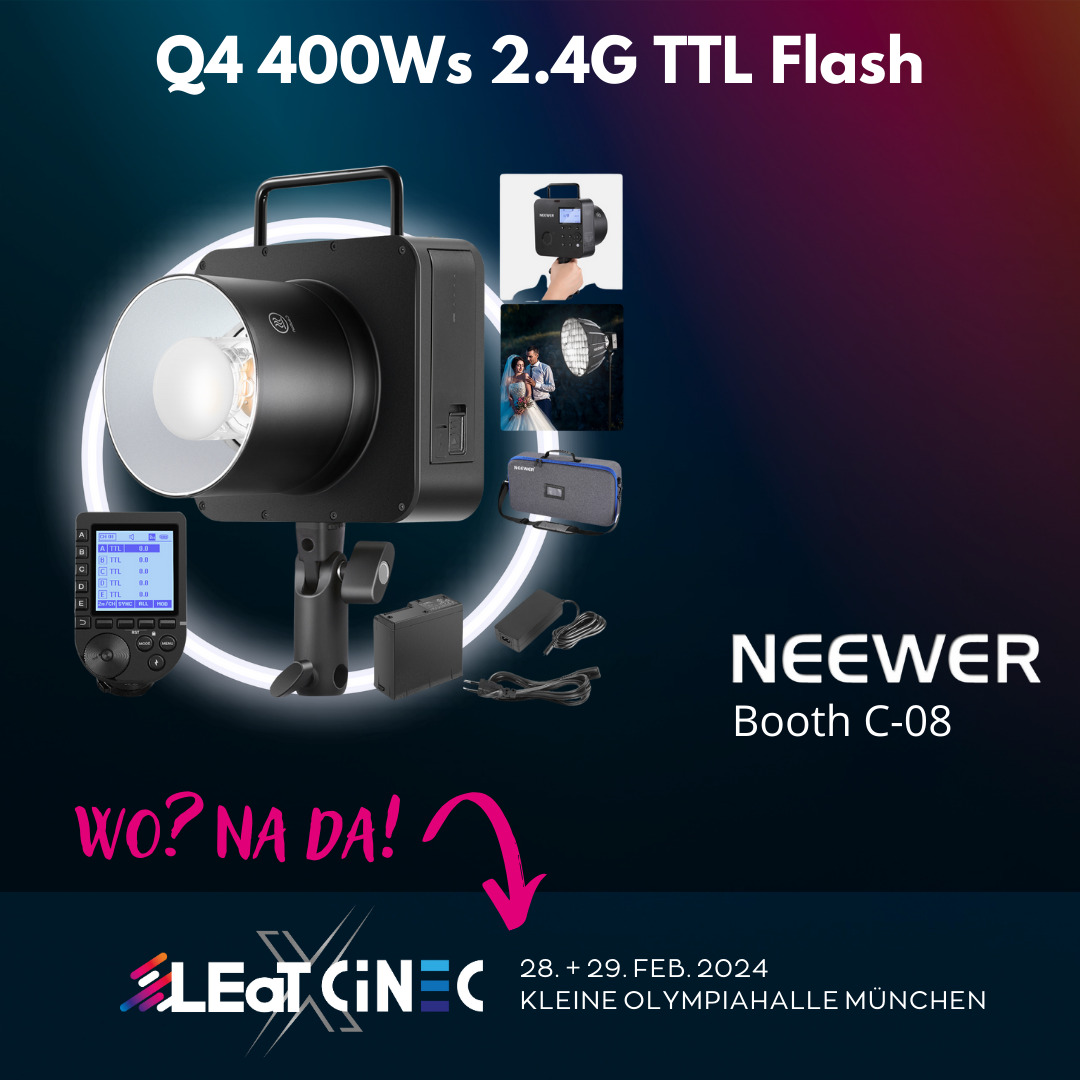 Neewer Q4 400Ws 2.4G TTL Flash