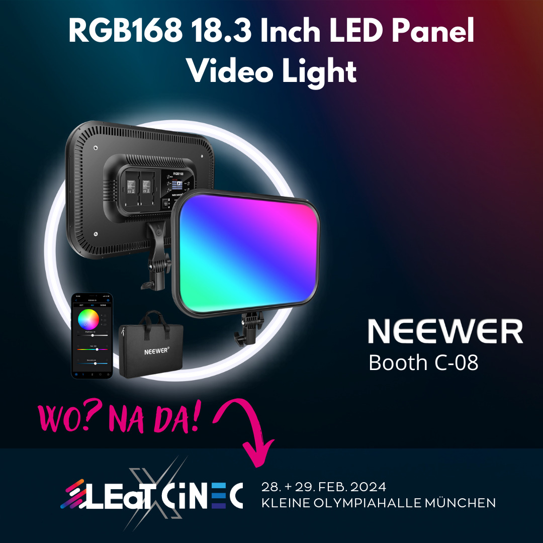 Neewer RGB168 18.3 Inch LED Panel Video Light