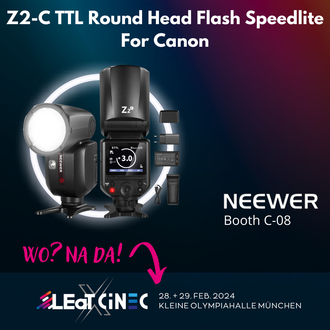 Neewer Z2-C TTL Round Head Flash Speedlite For Canon