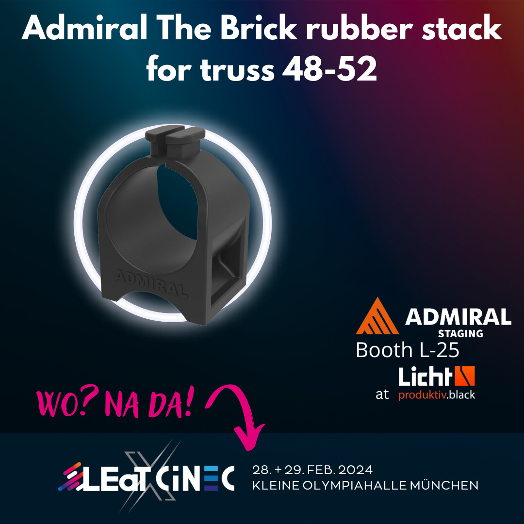 Licht-Produktiv.black: Admiral The Brick rubber stack for truss 48-52
