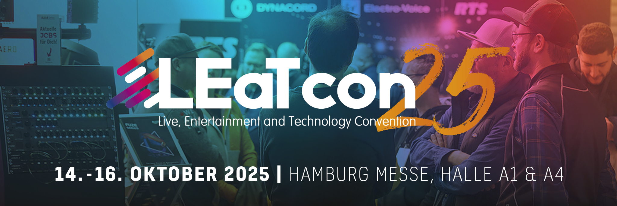 LEaT con 25 Head Banner