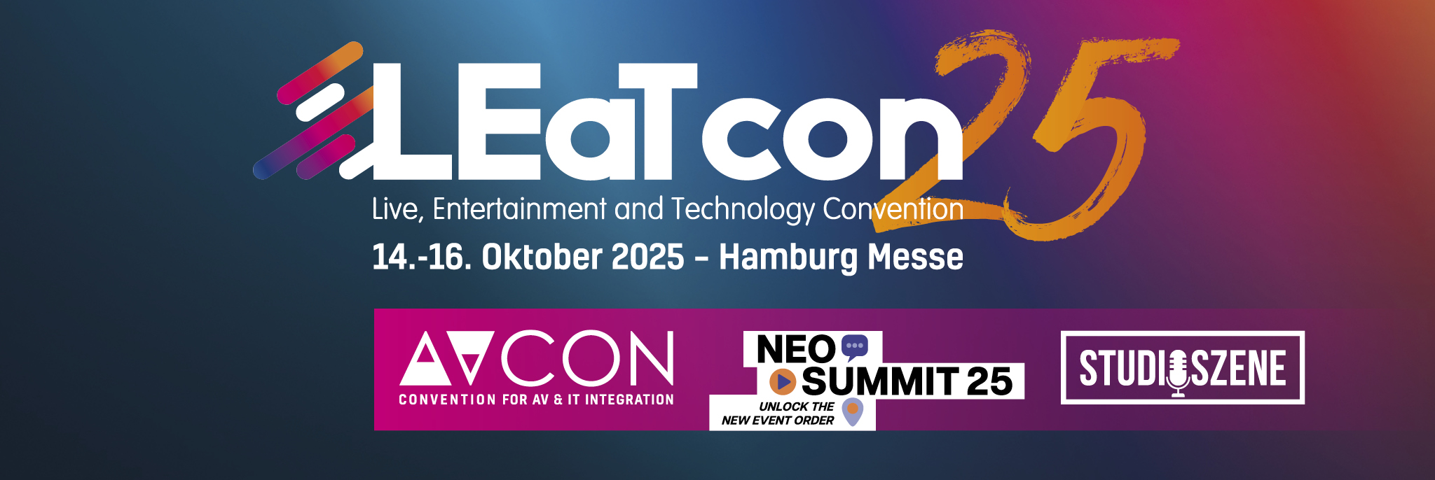 Leatcon25_Header_AVcon Neo Summit Studioszene