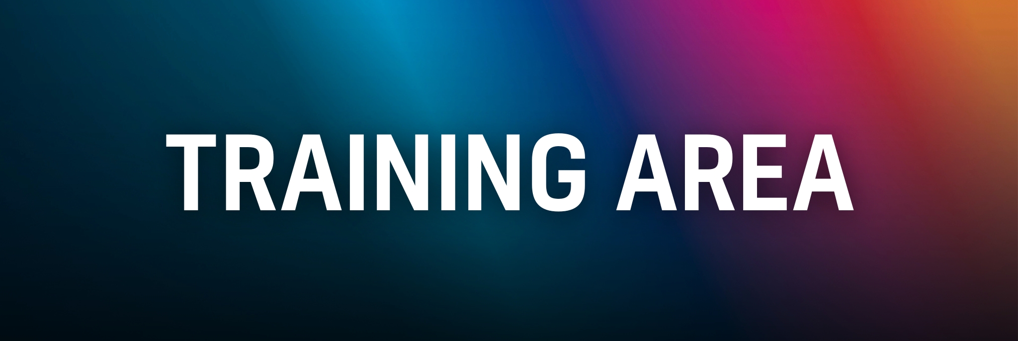 Training Area Banner