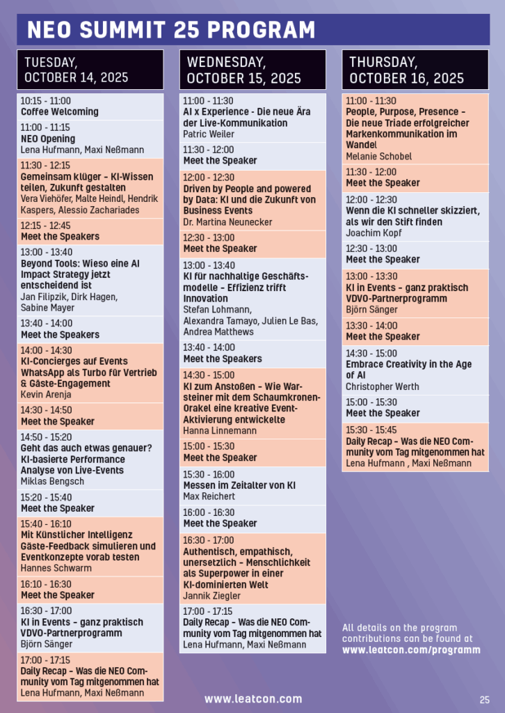 Programm Guide - LEaT