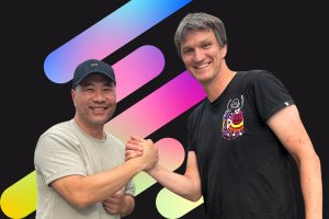 Duc Nguyen (leat con, links) und Robert Stolt (Future of Festivals)